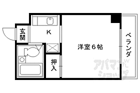 ハイツ岡本 303 ｜ 京都府京都市北区衣笠街道町（賃貸マンション1K・3階・18.00㎡） その2