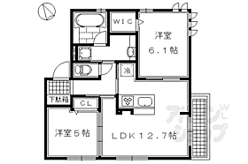 京都府京都市中京区田中町（賃貸アパート2LDK・2階・55.54㎡） その2