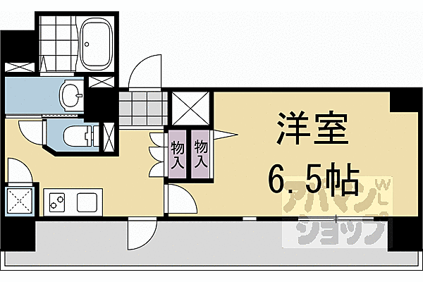 京都府京都市左京区田中南西浦町58-2(賃貸マンション1K・4階・25.97㎡)の写真 その2