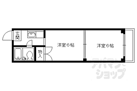 京都府京都市左京区一乗寺里ノ西町（賃貸マンション2K・4階・27.82㎡） その2