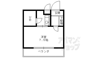 ＤＯＬ－ＰＨＩＮI 301 ｜ 京都府京都市北区衣笠天神森町（賃貸マンション1K・3階・18.00㎡） その2