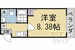 （仮称）上賀茂石計町　共同住宅 302 3階1Kの間取り