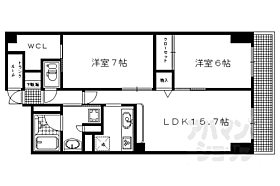 京都府京都市左京区吉田泉殿町（賃貸マンション2LDK・2階・64.20㎡） その2