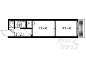 京都府京都市左京区田中南西浦町（賃貸マンション2K・3階・32.05㎡） その2