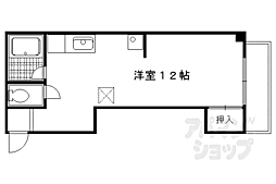 オークウッドハウス ワンルームの間取図画像