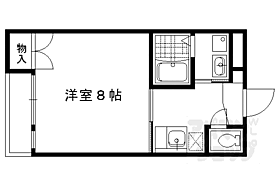 京都府京都市左京区北白川大堂町（賃貸マンション1K・3階・25.94㎡） その2