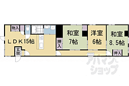フジキビル 3LDKの間取図画像