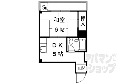 コーポ早河 1DKの間取図画像