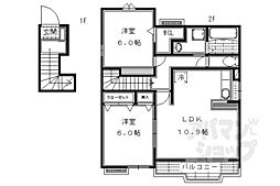 シャン・ド・フルールかも川 2階