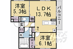 ＧＲＡＭＭ東小野堀町ＷＥＳＴ 2階