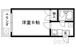 ラシャンブル 1Kの間取図画像