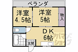 メーゾンヴィオレット 2DKの間取図画像