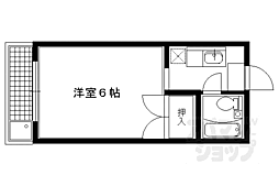 メゾン大 1Kの間取図画像