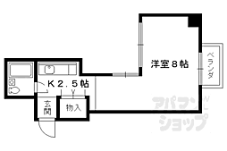 ハウス50 1Kの間取図画像