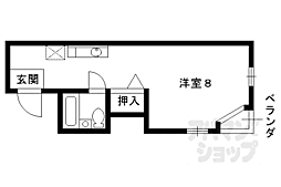 メゾンはな 1Kの間取図画像