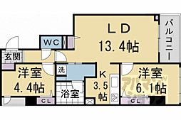 京福電気鉄道北野線 北野白梅町駅 徒歩10分 3階/-