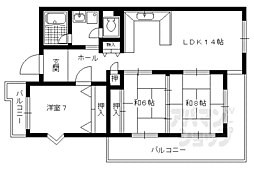 アーバン紫園 3LDKの間取図画像