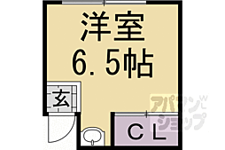 シェアフラットサクラギ ワンルームの間取図画像