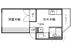 エステート・シバタ 1DKの間取図画像