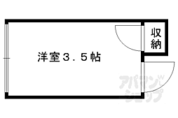 コーポラス梅香 ワンルームの間取図画像