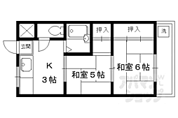 シャトルさわだ 2Kの間取図画像
