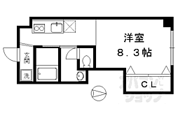 紫野ハイツ ワンルームの間取図画像