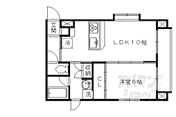 sawarabikitayama 1LDKの間取図画像