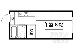 KSレジデンス京都洛北 1Kの間取図画像