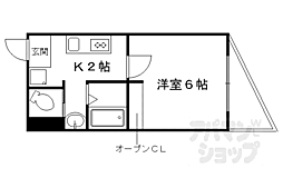 ソラティオ 1Kの間取図画像