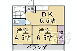 メーゾンヴィオレット 2DKの間取図画像
