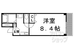 アローズマンション 1Kの間取図画像