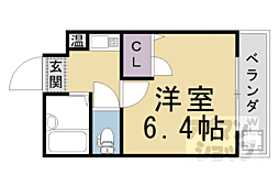 パルコーポ大宮 1Kの間取図画像