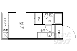 吉田マンション 1Kの間取図画像
