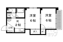 メゾンドリーヴ 2Kの間取図画像