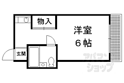プルミエール 1Kの間取図画像