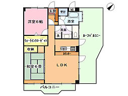 アイ・エス伊東 2LDKの間取図画像