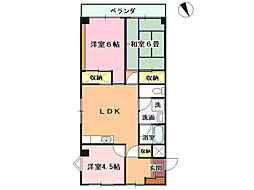スターハイツ殿山 3LDKの間取図画像