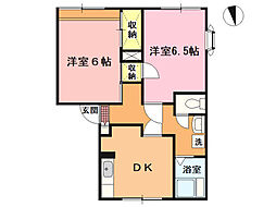 ハイツカンパネラ 2DKの間取図画像