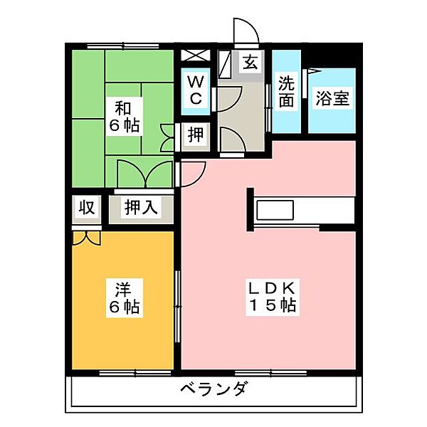 リバティコート ｜三重県津市阿漕町津興(賃貸マンション2LDK・2階・58.32㎡)の写真 その2