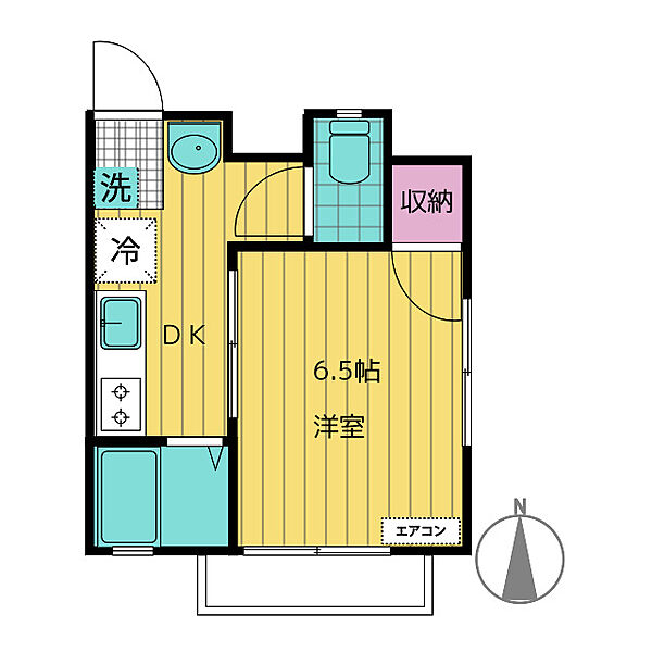 カーサ・ジオ 201｜三重県津市藤方(賃貸アパート1DK・2階・24.00㎡)の写真 その2