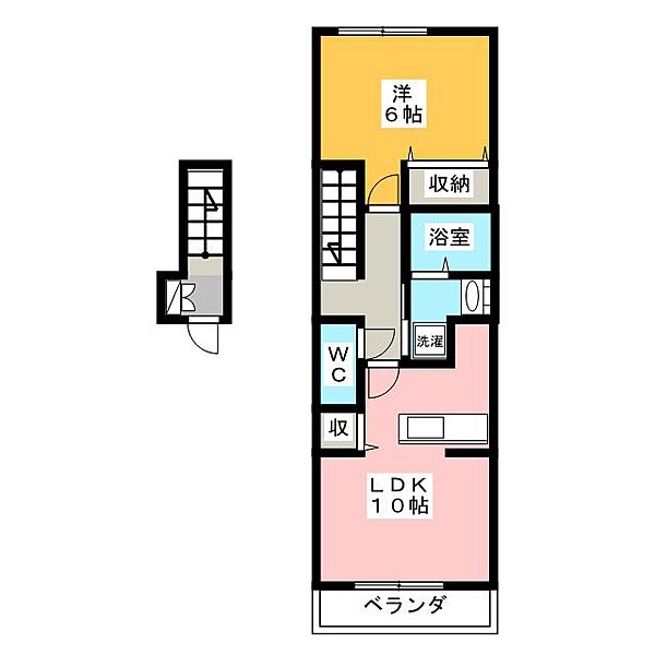 ルーナ・ピエーナ ｜三重県津市栗真町屋町(賃貸アパート1LDK・2階・41.98㎡)の写真 その2