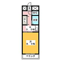 サンロイヤル大門  ｜ 三重県津市大門（賃貸マンション1K・6階・30.40㎡） その2