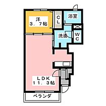 Ｔ・Ｈ ＮＯＶＡ II  ｜ 三重県津市高洲町（賃貸アパート1LDK・1階・37.13㎡） その2