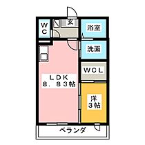 ボヌール  ｜ 三重県津市河芸町上野（賃貸アパート1LDK・1階・34.20㎡） その2