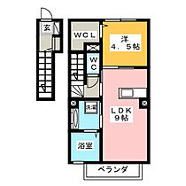 エスパティオン  ｜ 三重県津市栗真町屋町（賃貸アパート1LDK・2階・42.53㎡） その2