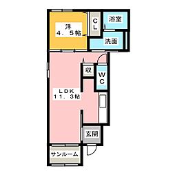 ITvillage1 1LDKの間取図画像