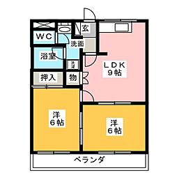 ファーストロード 2LDKの間取図画像