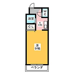 トップパレス ワンルームの間取図画像
