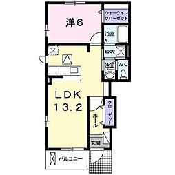 SUPERBT6&4RESIDENCEB 1LDKの間取図画像