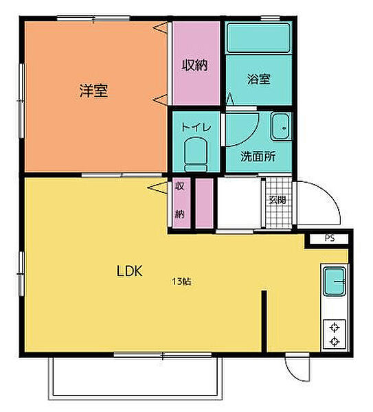 グレイスK ｜三重県鈴鹿市若松北２丁目(賃貸アパート1LDK・1階・43.01㎡)の写真 その2